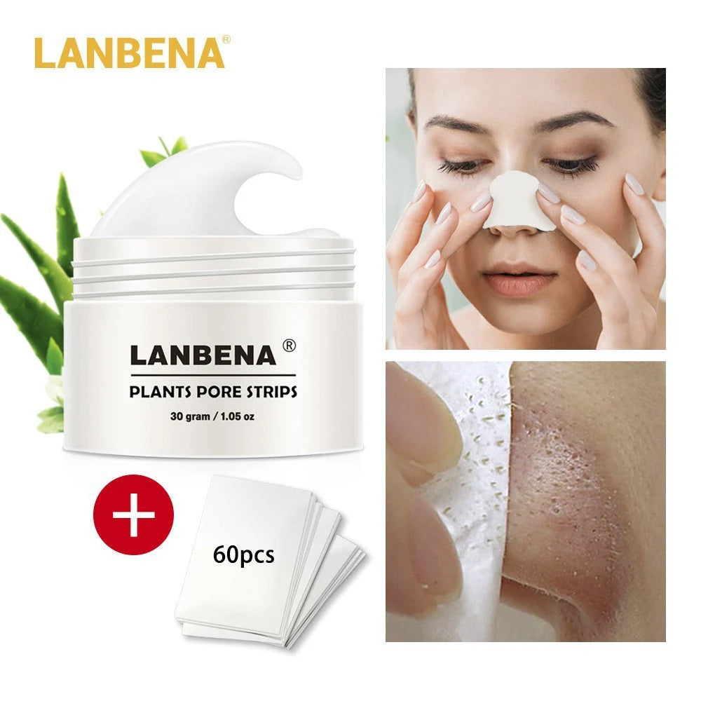 LANBENA Blackhead Remover Mask – 60 Count | Pore Cleansing Peel-Off Facial Mask