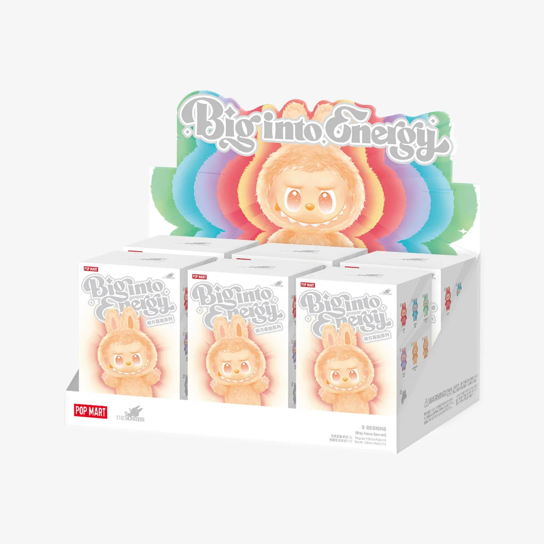POP MART THE MONSTERS Labubu Big into Energy Blind Box – 1 Blind Box | Plush Pendant Figure