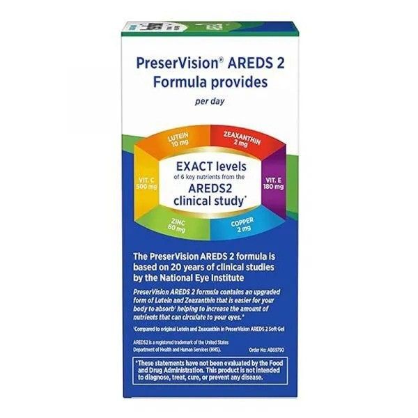 PreserVision AREDS 2 Eye Vitamins Bausch + Lomb – 210 Softgels