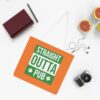 Orange Straight Outta Pub Cotton Canvas Tote Bag