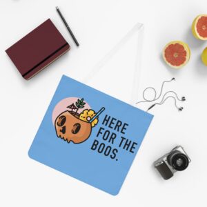 Blue Here for the Boos Cotton Canvas Tote Bag
