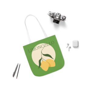 Green Limoncello Cotton Canvas Tote Bag